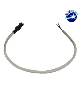 GloboStar® 226032 Connector AC-DC 230 Volt έως 50 μέτρα για OVALE 120° Degree Neon Flex LED DC 230V 2 Pin